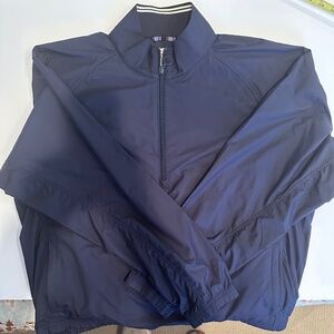 TORY Sport Lightweight Quarter Zip Pullover Jacket - Navy Blue - Size Large